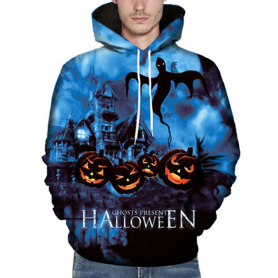 

Toponeto Men Women Mode 3D Print Long Sleeve Couples Hoodies Top Blouse Shirts