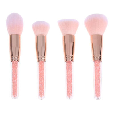 

4pcs Professional Crystal Powder Foundation Blush Makeup Cosmetic Brushes