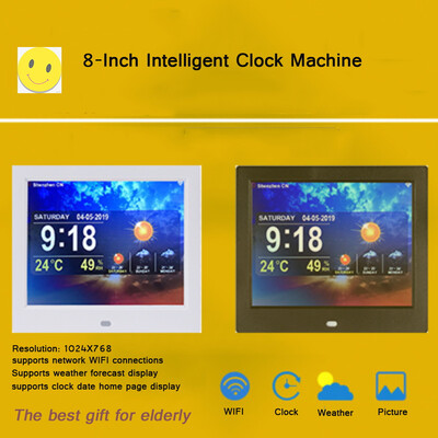

〖Follure〗8-Inch Multi-Functional Wifi Digital Alarm Clock The Best Gift For Elderly UK