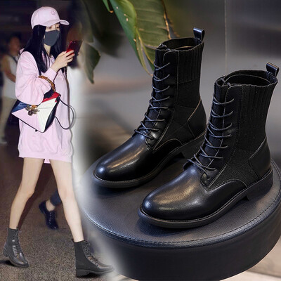 

Autumn&winter new Martin boots female leather British wind retro wild boots children thick