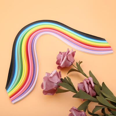 

Greensen Paper Quilling Strips Set for DIY Decoration Gift Craft Paper 4 Different Sizes 26 Colors