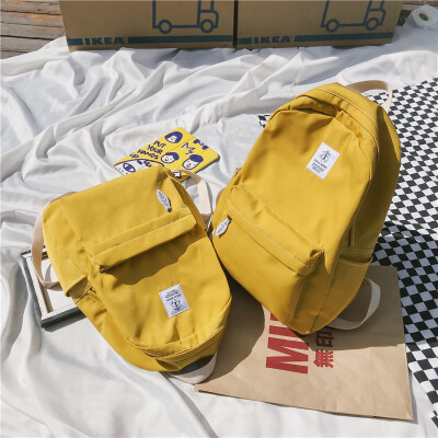 

Schoolbag girl ins wind Korean campus high school students simple Mori ancient feeling girl Joker backpack college students