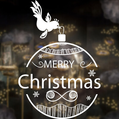 

〖Follure〗Merry Christmas Background Wall Decoration Removable Wall Stickers