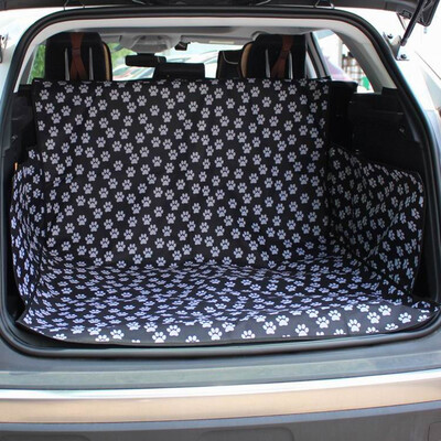 

Black Footprint Waterproof Pet Dog Cat Car Trunk Carrier Cover PetBlanket Cover Protector