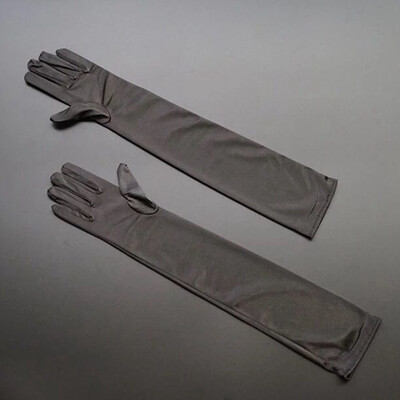 

Stretch Satin Extra Long Gloves Wrist Elbow Opera Evening Party Fancy Costume