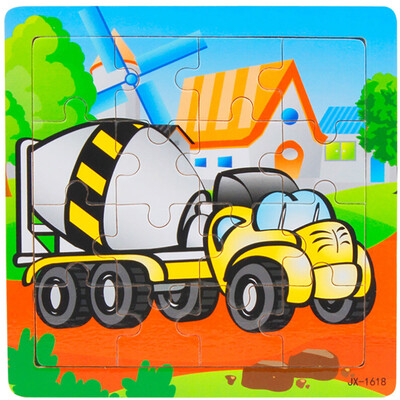 

Siaonvr Wooden Puzzle Educational Developmental Baby Kids Training Toy