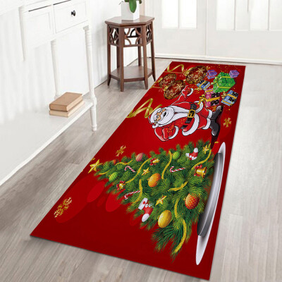 

Gobestart Merry Christmas Welcome Doormats Indoor Home Carpets Decor 40x120CM