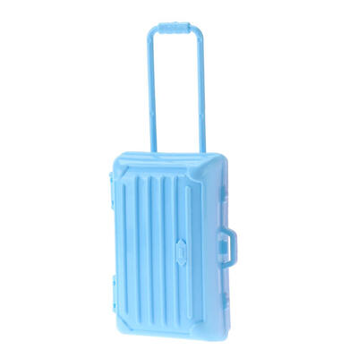 

1pc Doll Accessory Toy Mini Air Hostess Plastic Suitcase Replica Doll Toys