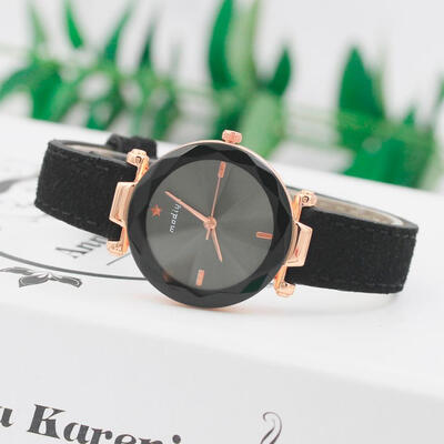

2018 pure color Simple Souvenir Temperament Stainless Business Womens Watch Fashionable Beautiful Ladies WristWatch D