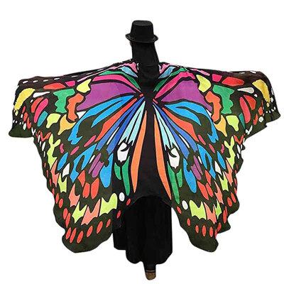 

Multi-purpose Irregular Chiffon Tapestry Beach Towel Shawl Butterfly Peacock Shape Fashionable Decoration