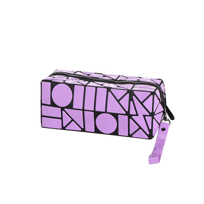 

LOVEVOOK women makeup bag Cosmetic bags for ladies geometric cuboid Pouch Travel Organizer Kids Storage Pencil case Purse Bag