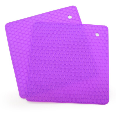 

Heat Resistant Silicone Honeycomb Table Mat Placemat Non-slip Pot Holder Mat UK