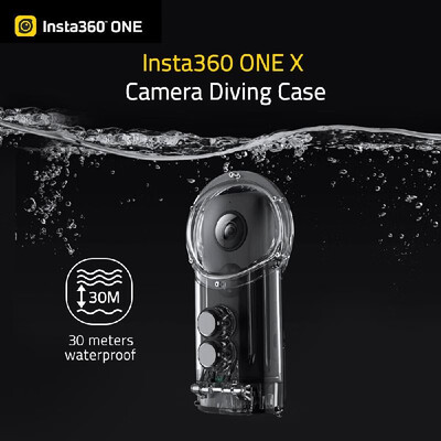 

Insta360 ONE X Camera Diving Case Housing IPX8 30 Meters Waterproof with 14 Inch Screw Hole for Surfing Diving Snorkeling