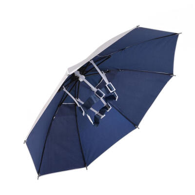 

25in Diameter Outdoor Fishing Sun Shade Rainproof Umbrella Hat Headwear