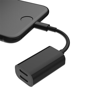 

Double Audio Charger Headphones Jack Cable for iPhone X 8 8 Plus 7 Plus