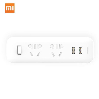 

Xiaomi Mijia On-Wall Power Strip Converter Socket Portable Plug Adapter with 2 USB Quick Charge Port Plug Outlet Switch Without Po