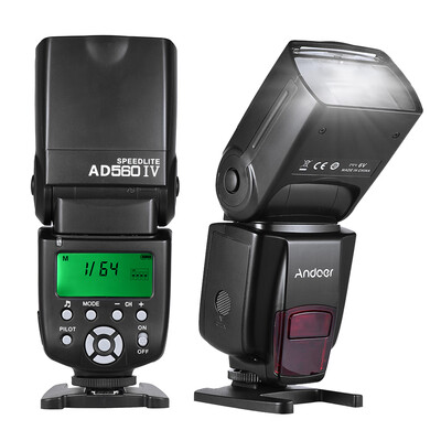

Andoer AD560 IV 24G Wireless Universal On-camera Slave Speedlite Flash Light GN50 LCD Display for Canon Nikon Olympus Pentax for
