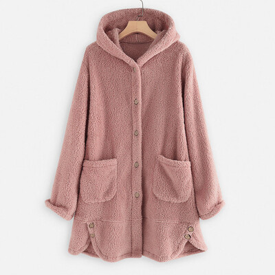 

Tailored Women Fashion Solid Plus Size Long Sleeve Hoodie Pocket Top Sweater Blouse