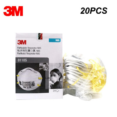 

20Pcs 3M 8110S Small-sized Particulate Respirator N95 Anti-haze PM25 Protection Mask