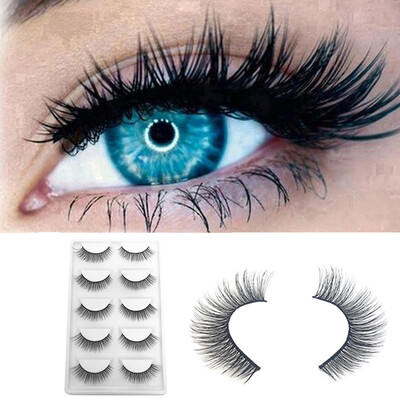 

〖Follure〗5Pair Luxury 3D False Lashes Fluffy Strip Eyelashes Long Natural Party