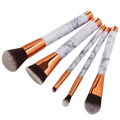 

〖Follure〗New Arrival5Pc Mermaid Foundation Eyeshadow Contour Eye Lip Makeup Brushes Set