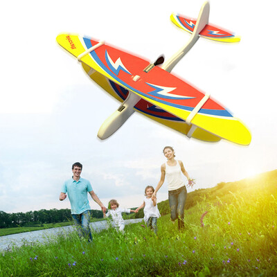 

Tailored Foam Throwing Glider Airplane Inertia Charging Flying Aircraft Toy Hand Launch