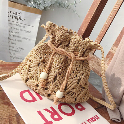 

Tailored Woman Solid Color Weave Shoulder Bags Ladies Trendy Beach Leisure Crossbody Bags