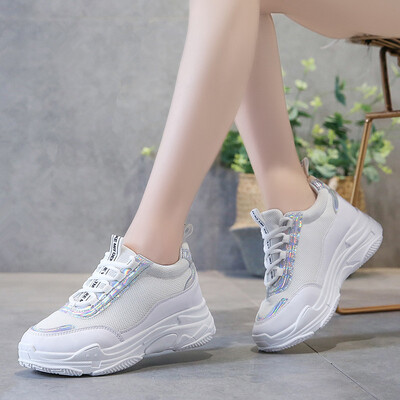 

Muffin heel soft sole comfortable thick sole casual shoes lace-ups womens shoes low-upper shoes single-board shoes small