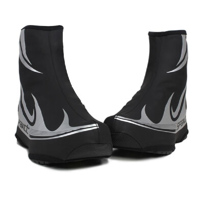 

SPAKCT Pro Reflective Thermal Windproof Waterproof PU Bicycle Wear Bike Shoe Toe Protector Warmer Boot Cover