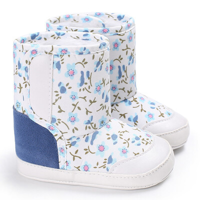 

WEIXINBUY Fashion Baby Boots Girls Boys Shoes Autumn Winter First Walkers Kids Patchwork Print Children Boots 9 Styles