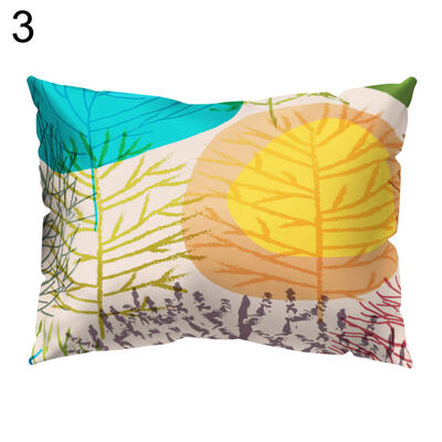

Fresh Flower Tree Throw Pillow Protector Case Cushion Cover Sofa Bedding Article