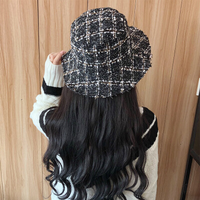 

Womens hat in autumn&winter retro knitted fishermans hat Korean version outdoor versatile short brim basin hat foldable