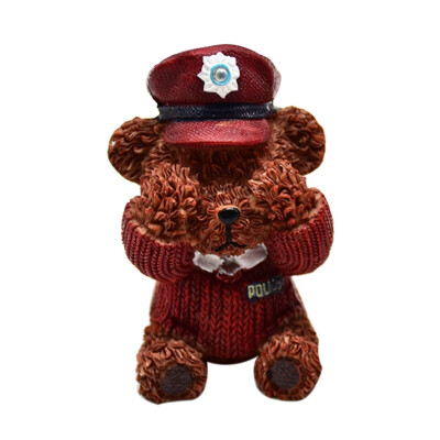 

New Cute 3D Three-Dimensional Small Bear Police Styling Fondant Cake Kitchen Accessories Cake Decorating Tools Bring A Cake Hear