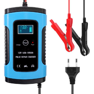 

12V 6A Full Automatic Car Battery Charger Intelligent Fast Power Charging Pulse Repair Chargers Wet Dry Lead Acid Battery-chargers