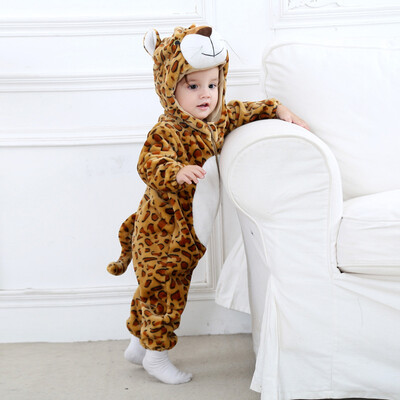 

Toddler Newborn Baby Boys Girls Animal Cartoon Hooded Rompers Outfits Clothes