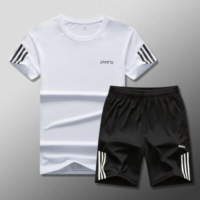 

like Adidas short sportwear summer Men Sportswear Gym Clothing Sport Suit Basketball Shirts Jogging Pants Beach Shorts Gym Fitness