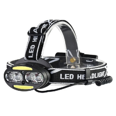 

6 LEDs IR Sensor Induction Headlight Rechargeable LED Headlamp Flashlight Lantern Head Light Lamp for Camping Cycling Jogging Fish