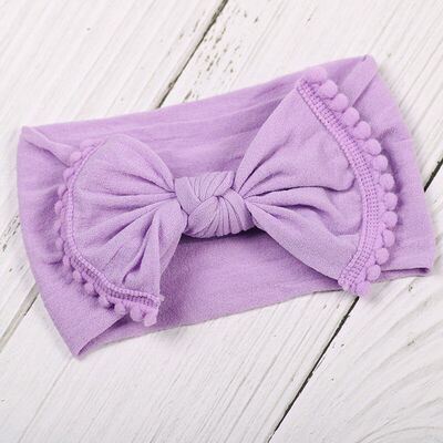 

Baby Girl Bunny Rabbit Bowknot Turban Nylon Headband Elastic Hair Band Headwrap
