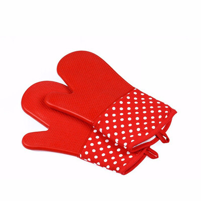 

Silicone Oven Mitts - Heat Resistant to 572 °F Kitchen Oven Gloves 1 Pair
