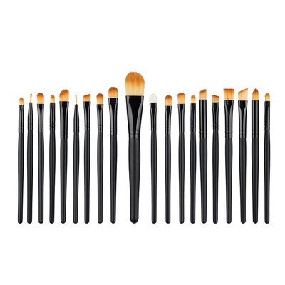 

Toponeto 20 Pcs Wooden handle Makeup Brush Set tools Make-up Toiletry Kit Wool Make Up Brush Set