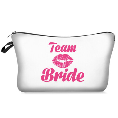 

Team Bride Make Up Bag Bridesmaid Squad Night Party Bride Wedding Make Up Bag