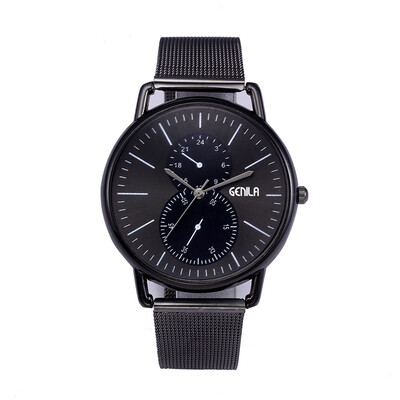

GENILA Fashion Alloy Belt Mesh Watch Unisex womens watches Minimalist Style Quartz Watch relogio feminino Watch for women reloj