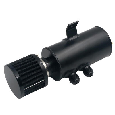 

AN10 Polished Aluminum Alloy Oil Catch Can with Breather Filter