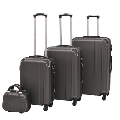 

4 Piece Hardcase Trolley Set Anthracite