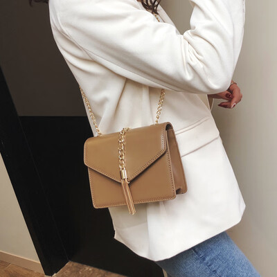 

Summer small bag female 2019 new Korean version of the wild chic chain shoulder Messenger bag sleek minimalist small square bag