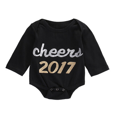 

Newborn Baby Infants Letter Print Rompers Bodysuit Jumpsuit Clothes Outfit
