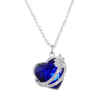 

Crystal Pendant Accessory Simple The New Plate Jewelry of Individual Chain Heart