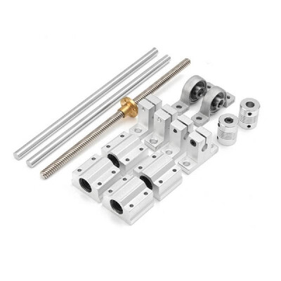 

15pcsset 400mm Optical Axis Guide Bearing Housings Linear Rail Shaft Support Screws Set