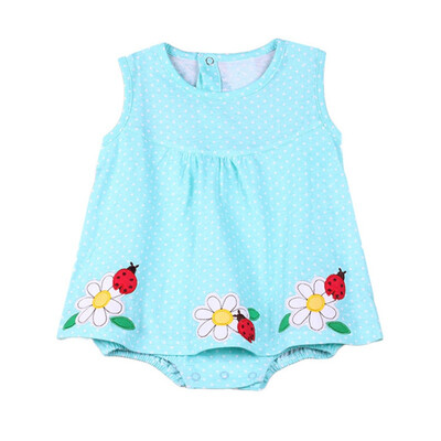 

0-18M Summer Baby Girl Clothes Baby Girls One-piece Dressborn Baby Clothes Infant Cotton Jumpsuits
