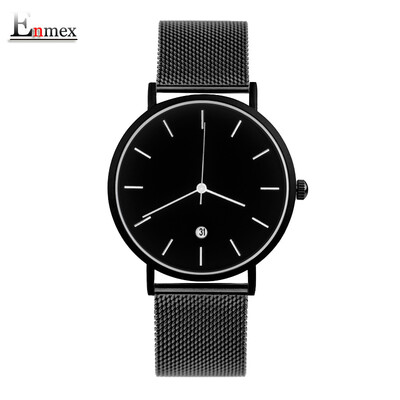 

Enmex simple Design of Light&thin watch case neutral watch in Qixi Festival gift translation three-dimensional simple temperam